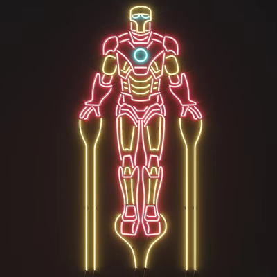 Modern neon neon decoration 3d model Modern neon neon decoration 3d model