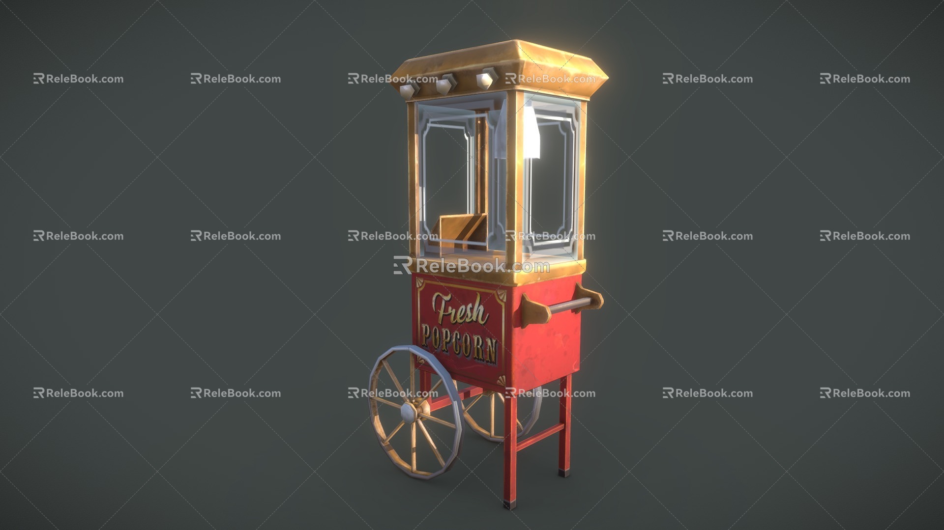 Popcorn machine 3d model