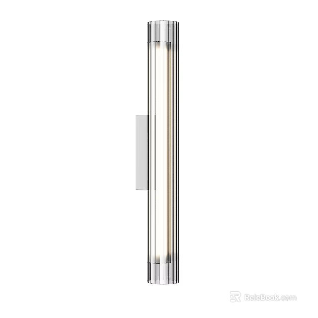 Sleek Modern Wall Light With Metal Frame And Transparent Glass Design For Indoor Decor 3d model 