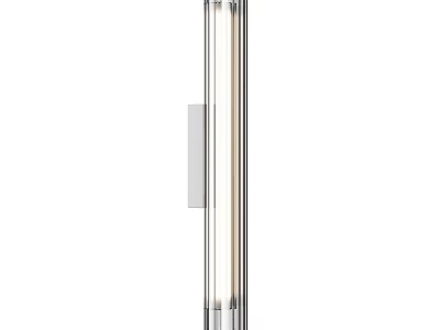 Sleek Modern Wall Light With Metal Frame And Transparent Glass Design For Indoor Decor 3d model