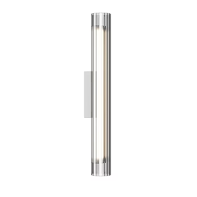 Sleek Modern Wall Light With Metal Frame And Transparent Glass Design For Indoor Decor 3d model