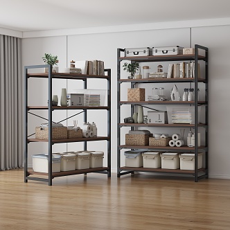 Modern Simple Storage Rack 3d model