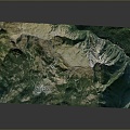 Geography, topography, mountain shape, ridge, ridge, valley, mountain range, canyon, geomorphology, mountain peak, mountain body 3d model