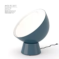 Modern Blue Polypropylene Eclips Floor Lamp With 52 cm Height