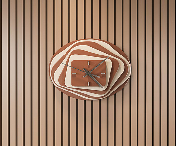 Modern clock ornaments 3d model