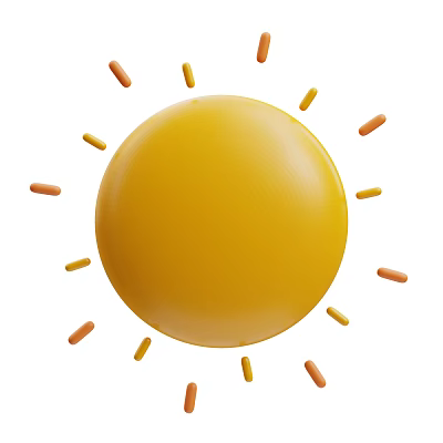 Stylish Decorative Ornament Set with Yellow Sphere and Surrounding Colorful Sticks for Modern Home Accent 3d model