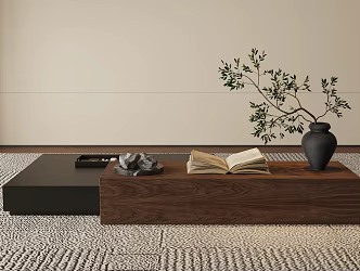 New Chinese Song Style Coffee Table 3d model