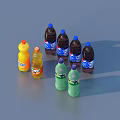 Assorted Bottled Drinks With Pepsi Sprite Fanta And Multiple Flavors On