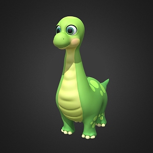 Cartoon Dinosaur Low Poly Dinosaur Toy Dinosaur Cartoon Animal 3d model