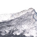 Snow Mountain Mountain Peak 3d model