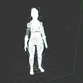 Game Fantasy Character Featuring Brown Hair And Metal Leather Shoulder Chest Leg Armor