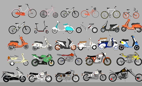 Motorcycle Mobike Harley 3d model