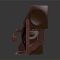 Four Red Block Shaped Character Creature Design Components With Different Structures