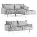 Modern Combination Sofa Multiplayer Sofa 3d model