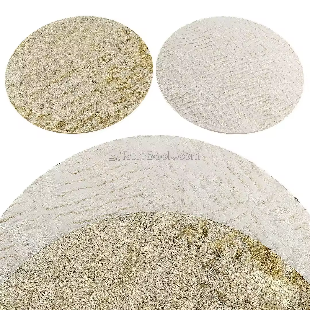 Round carpet 3d model