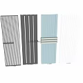 Modern Bathroom Accessories With Stripe Design And Various Metal Color Options