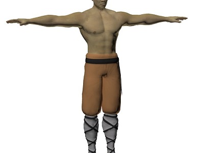 Shaolin Monk Next Generation Shaolin Monk Eighteen Bronze People Shaolin Monk 3d model