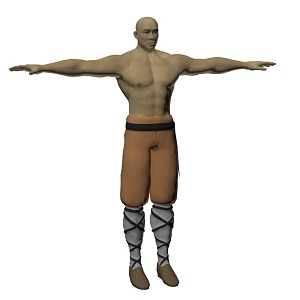 Shaolin Monk Next Generation Shaolin Monk Eighteen Bronze People Shaolin Monk 3d model