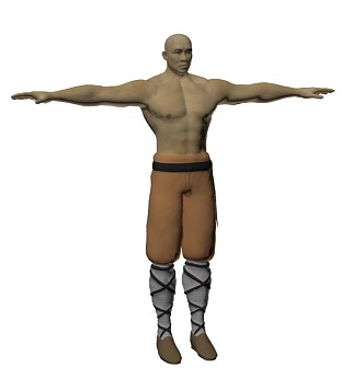 Shaolin Monk Next Generation Shaolin Monk Eighteen Bronze People Shaolin Monk 3d model