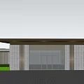 new chinese style gate 3d model