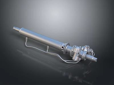 Modern Silver Cylindrical Lighting Combination With Metal Structure And Contemporary Design 3d model