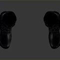 Gray Lace Up Waterproof Rain Boots For Daily Use In Rainy Weather