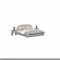 Kids Bed With Upholstered Headboard Cozy Bedding Side Tables And Decorative Dolls