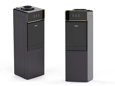 Modern Black Water Dispensers With Digital Control Panel For Home Daily Use 3d model