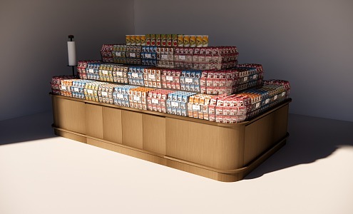 Supermarket bulk container 3d model