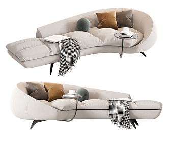 modern chaise longue sofa 3d model