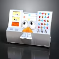 Cartoon Themed Control Console With Playful Eyes Display Screens And Colorful Buttons