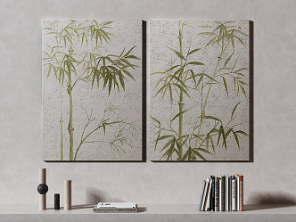 Quiet Plant Painting Decorative Painting 3d model