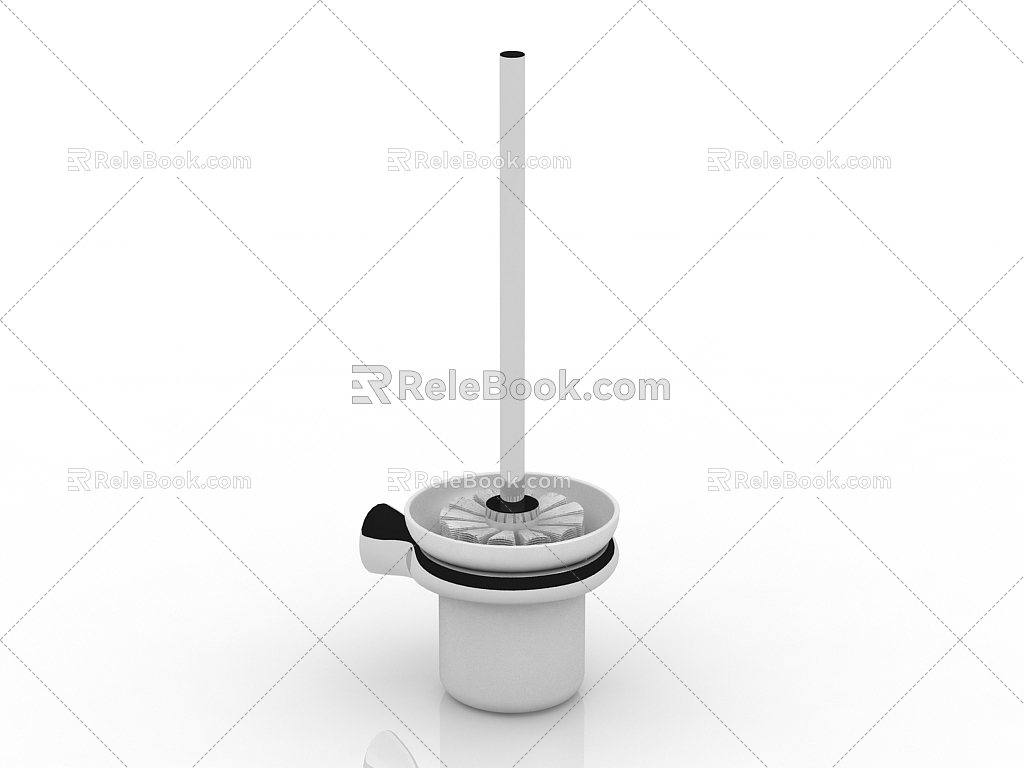 Modern toilet brush 3d model