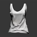 Ladies White Sleeveless Tank Top With Soft Fabric And Casual Design