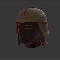 Protective Helmet With Metallic Face Guard And Cloth Top Cover Design Structure