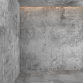 Gray Concrete Wall Component With Rough Textured Surface For Modern Interior