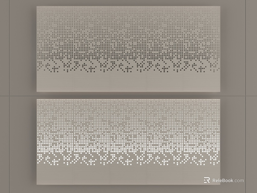 Stylish Wall Panel Designs For Interior Decoration 3d model 