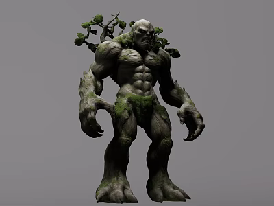 Horror Tree Man Monster Tree Man Game Role Game Monster Fantasy Style Lord of the Rings Style 3d model