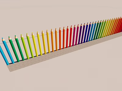 Modern Fence School Fence 3d model Modern Fence School Fence 3d model