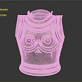 Ancient Weapon Breastplate Armor With Intricate Metal Decorative Design And Details