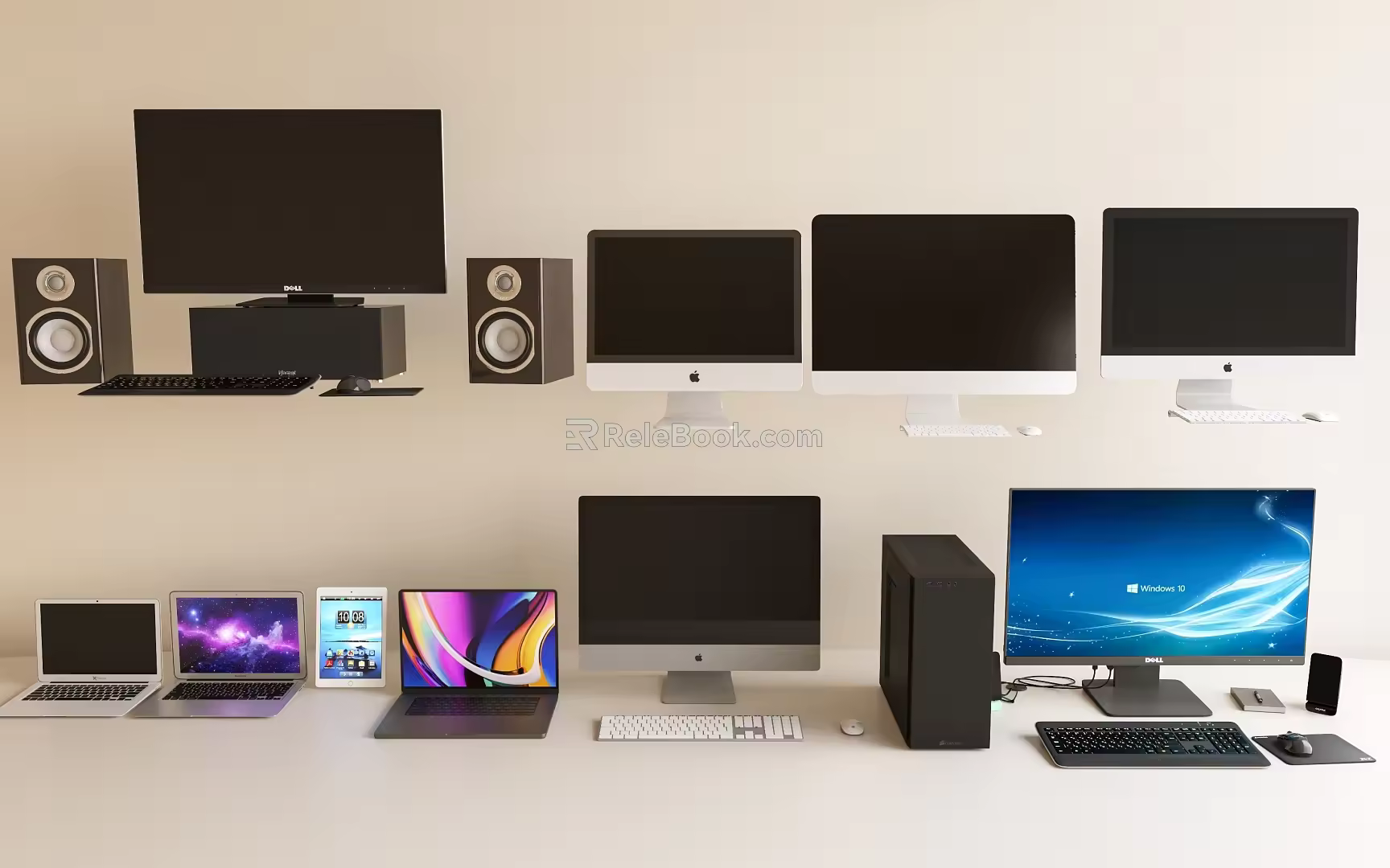 Desktop Computer Apple Computer All-in-One Computer Audio Notebook Computer Office Computer Apple 3d model