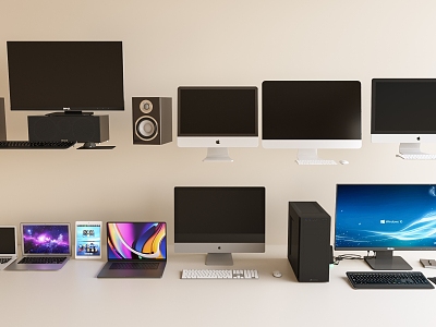 Desktop Computer Apple Computer All-in-One Computer Audio Notebook Computer Office Computer Apple 3d model