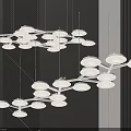 Modern Stylish Chandelier With Multiple Hanging Lights For Interior Living Room Design