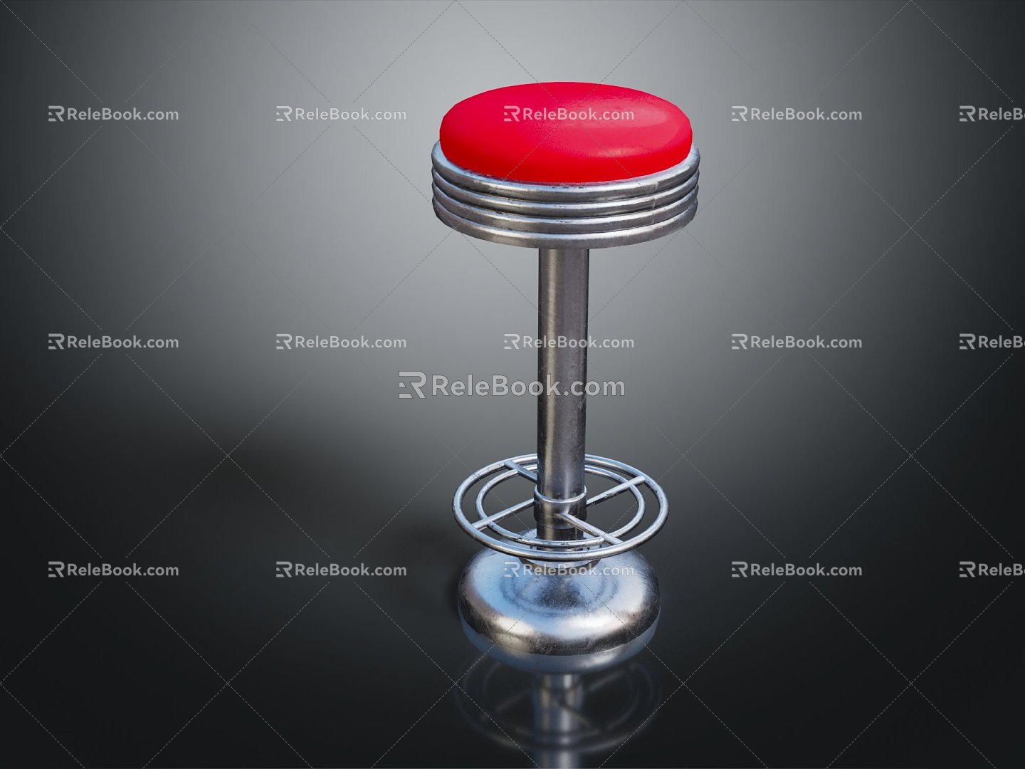 Modern Bar Stool Bar High Stool Stool Cartoon Small Bench Small Bench 3d model