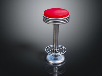 Modern Bar Stool Bar High Stool Cartoon Small Bench Small Bench 3d model