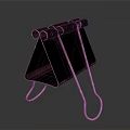 Sturdy Metal Clip With Triangular Base And Multiple Rings For Daily Use