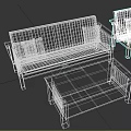 Wooden Frame Gray Sofa and Coffee Table Set with Armchair and Cushions for Living Room