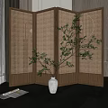 Modern screen partition 3d model