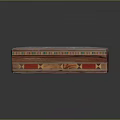 Handcrafted Decorative Wooden Storage Box With Intricate Geometric Pattern And Colorful Inlays