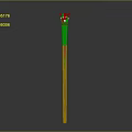 scepter ancient scepter walking stick tongue scepter 3d model